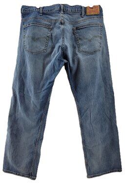 Levi's Jeans Men's 38x34 Blue 569 Loose Denim Pants Faded Straight Work Casual